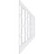 Ekena Millwork 44"H x 94 1/2"W Granby PVC Wainscot Paneling Kit WPK44X94GBY - alternate 3